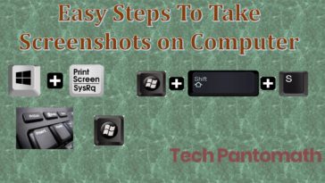 How to take screenshots on computer