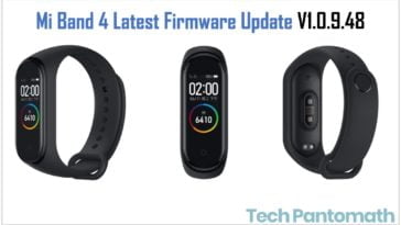 Mi Band 4 Latest Firmware Update