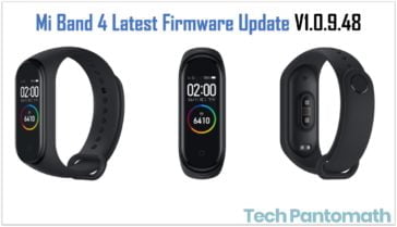 Mi Band 4 Latest Firmware Update