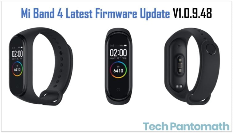 Mi Band 4 Latest Firmware Update