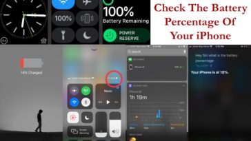 How To Check The Battery Percentage Of iPhone 6S