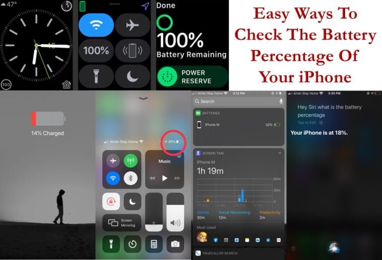 How To Check The Battery Percentage Of iPhone 6S